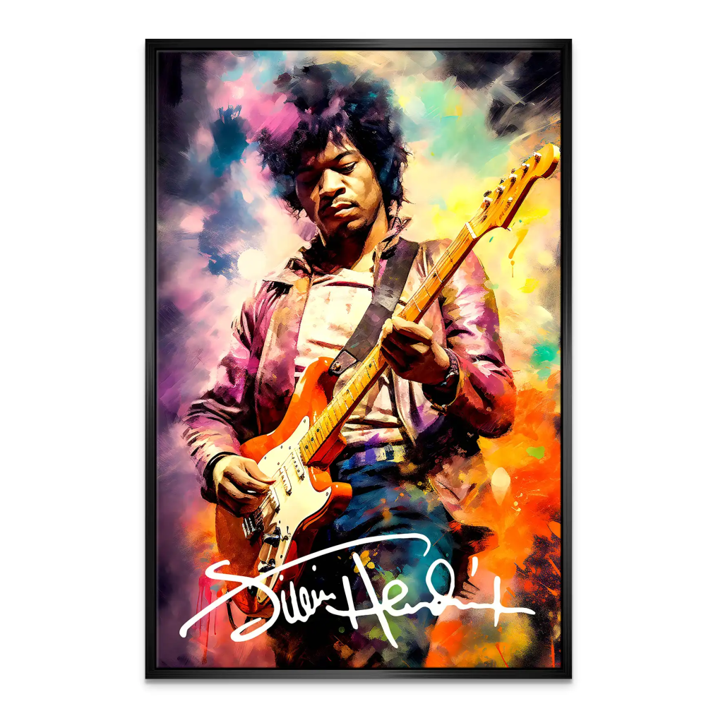 Jimi Hendrix Abstrakt Leinwand Bild INGALERIE