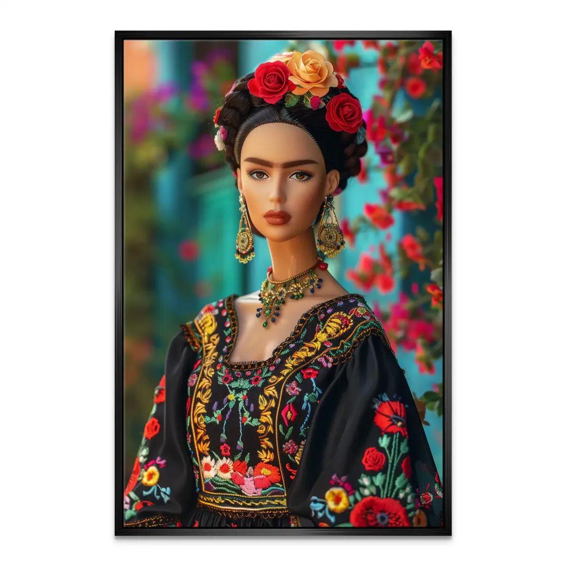 Frida Barbie Leinwand Bild