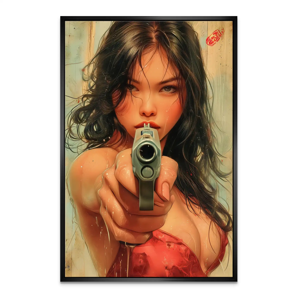 Gun Beauty Leinwand Bild INGALERIE