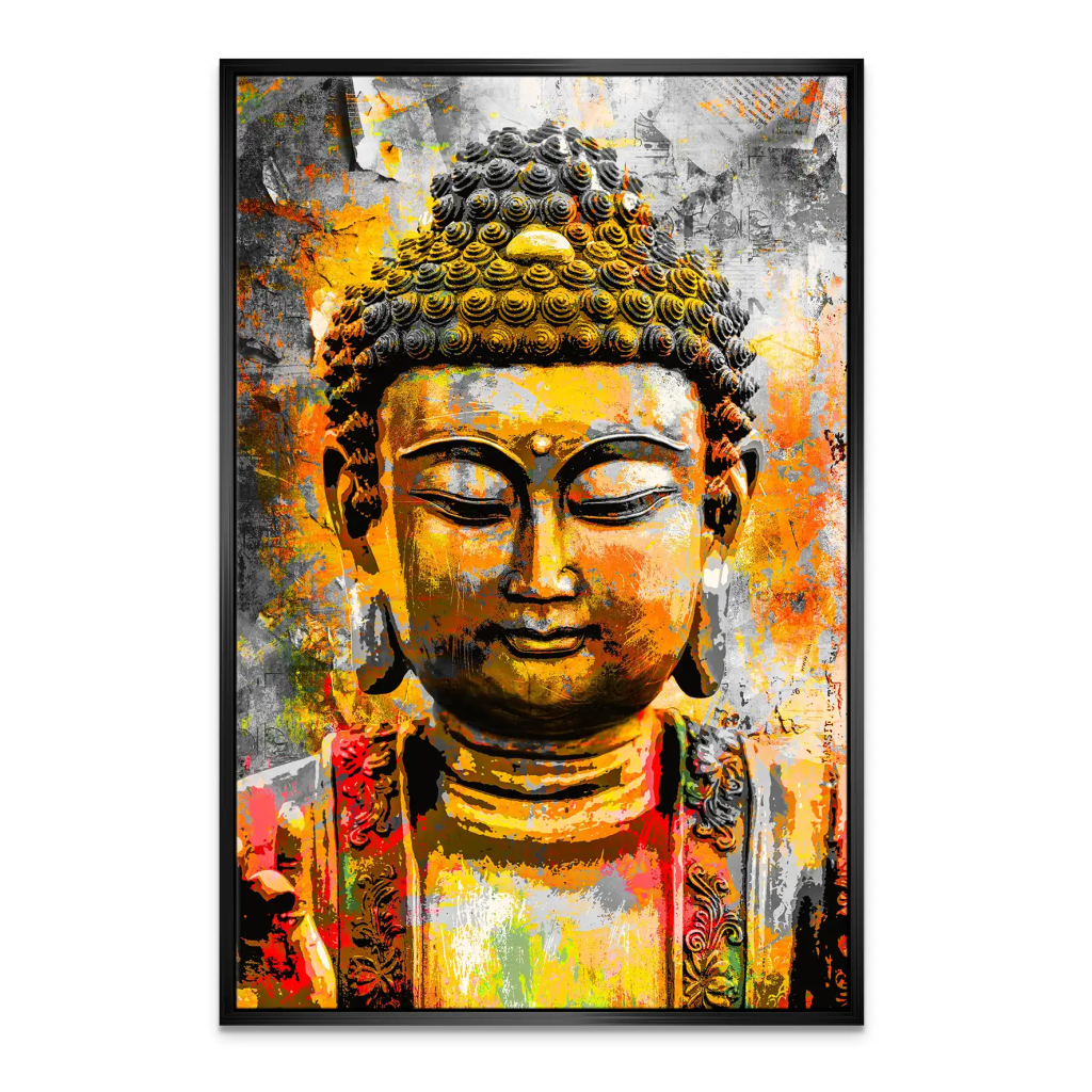 Buddha Boho Style Leinwand Bild INGALERIE