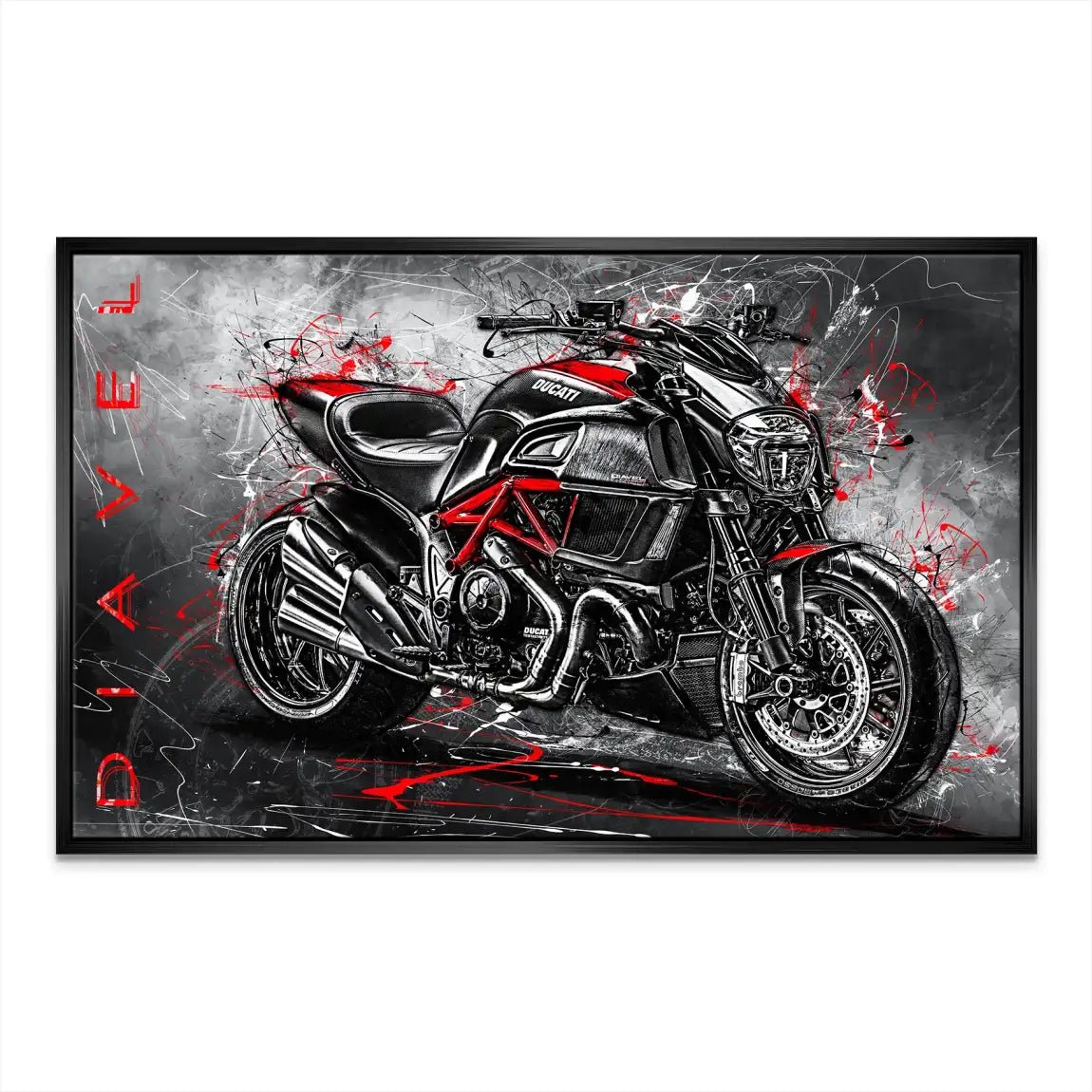 Ducati Diavel Nr.2 Leinwand Bild INGALERIE