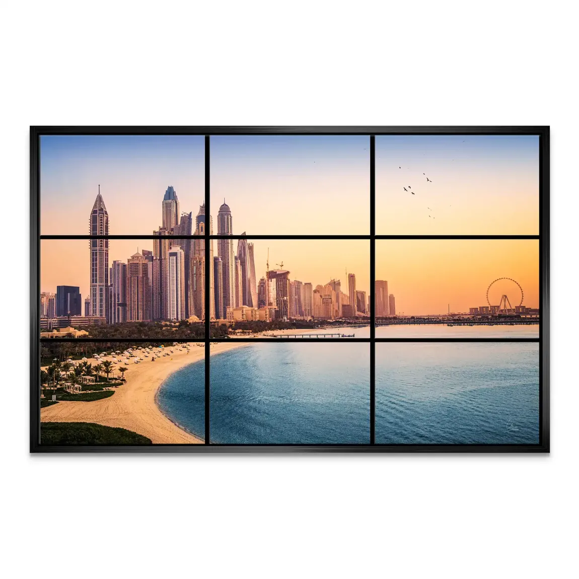 Golden Dunes Dubai Leinwand Bild