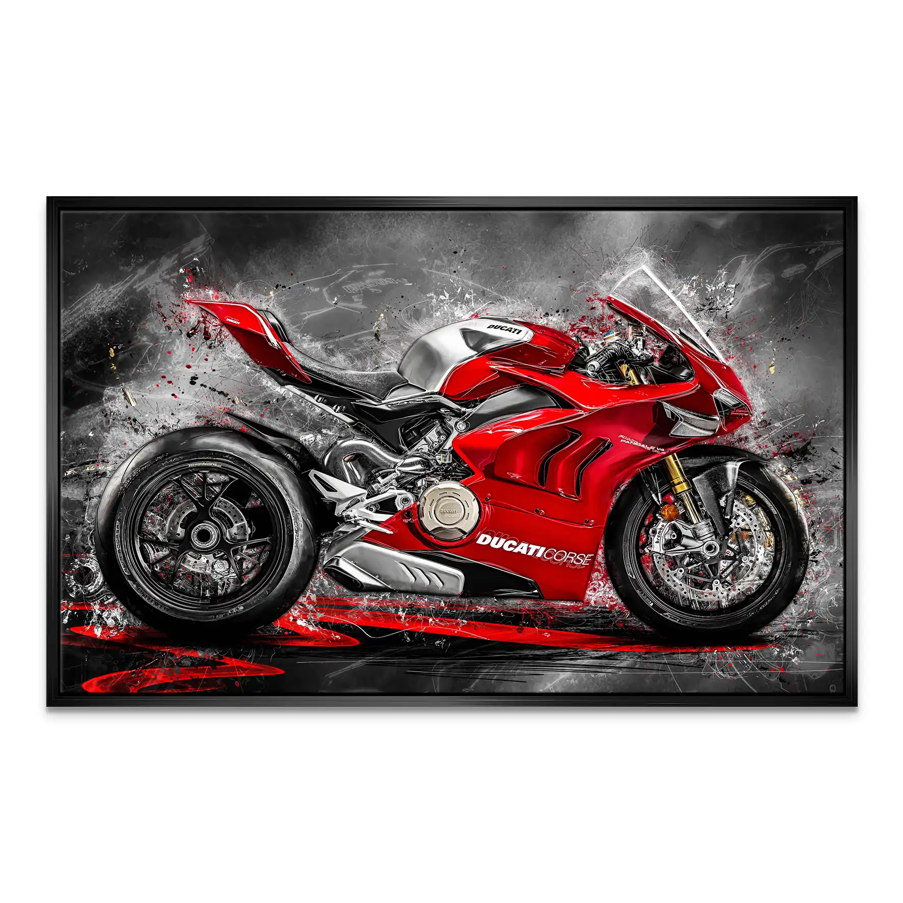 Ducati Panigale Corse Leinwand Bild INGALERIE