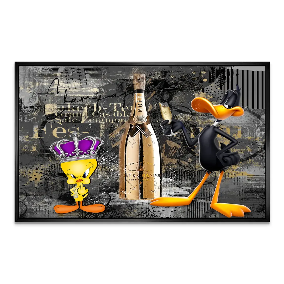 Tweety Duffy Champagner Leinwand Bild