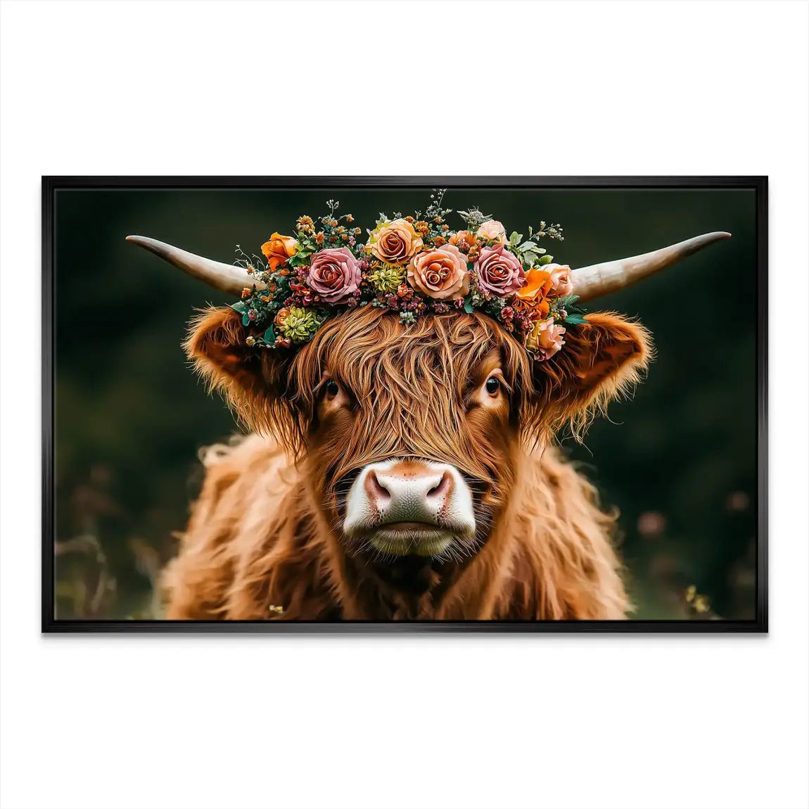 Highland Cow Leinwand Bild INGALERIE