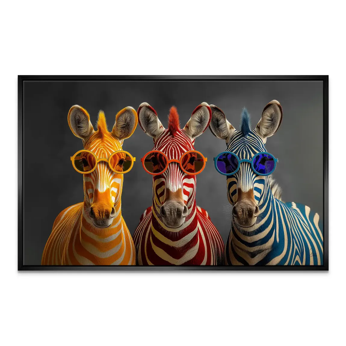 Zebra Safari Chic Leinwand Bild