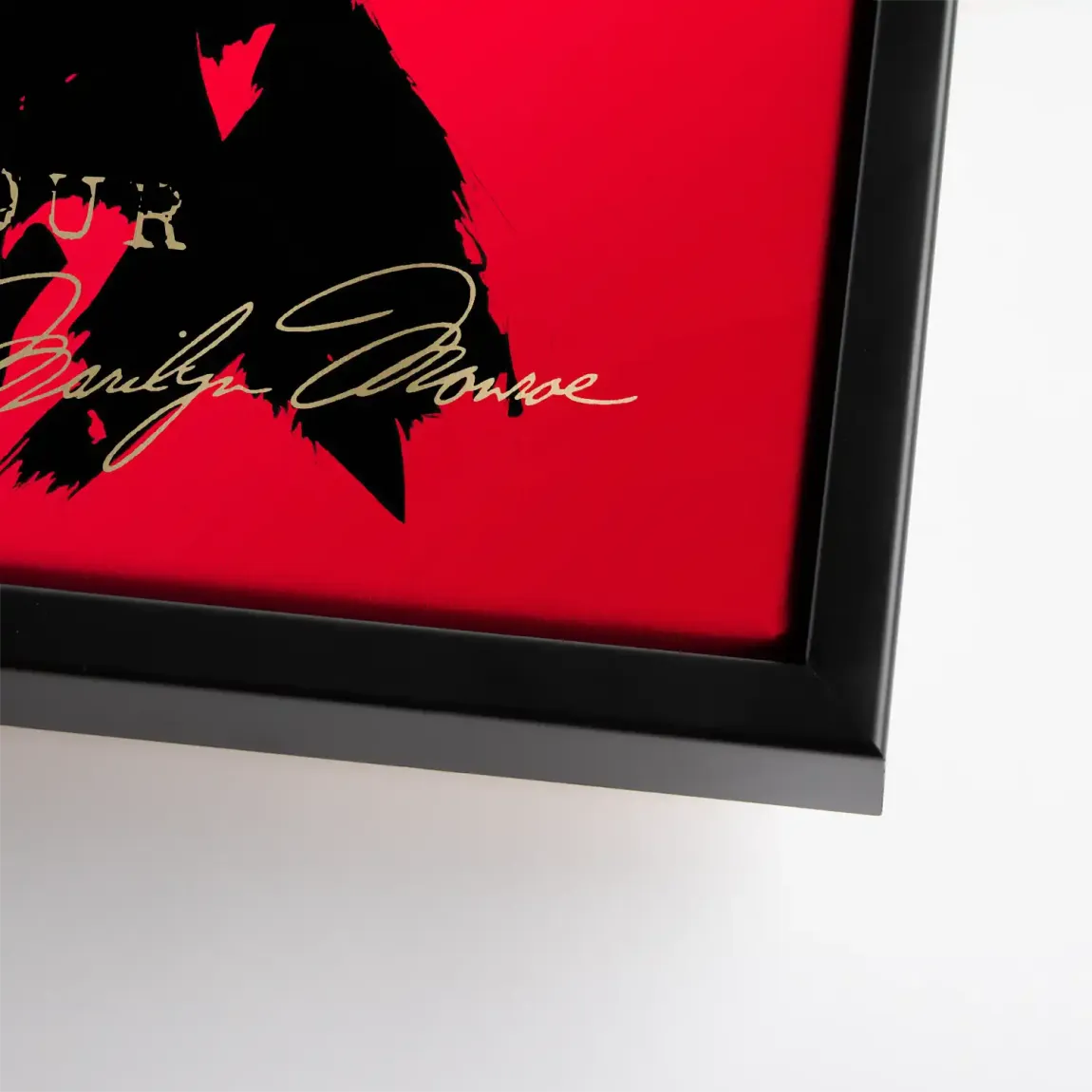 Marilyn Red Glamour Leinwand Bild