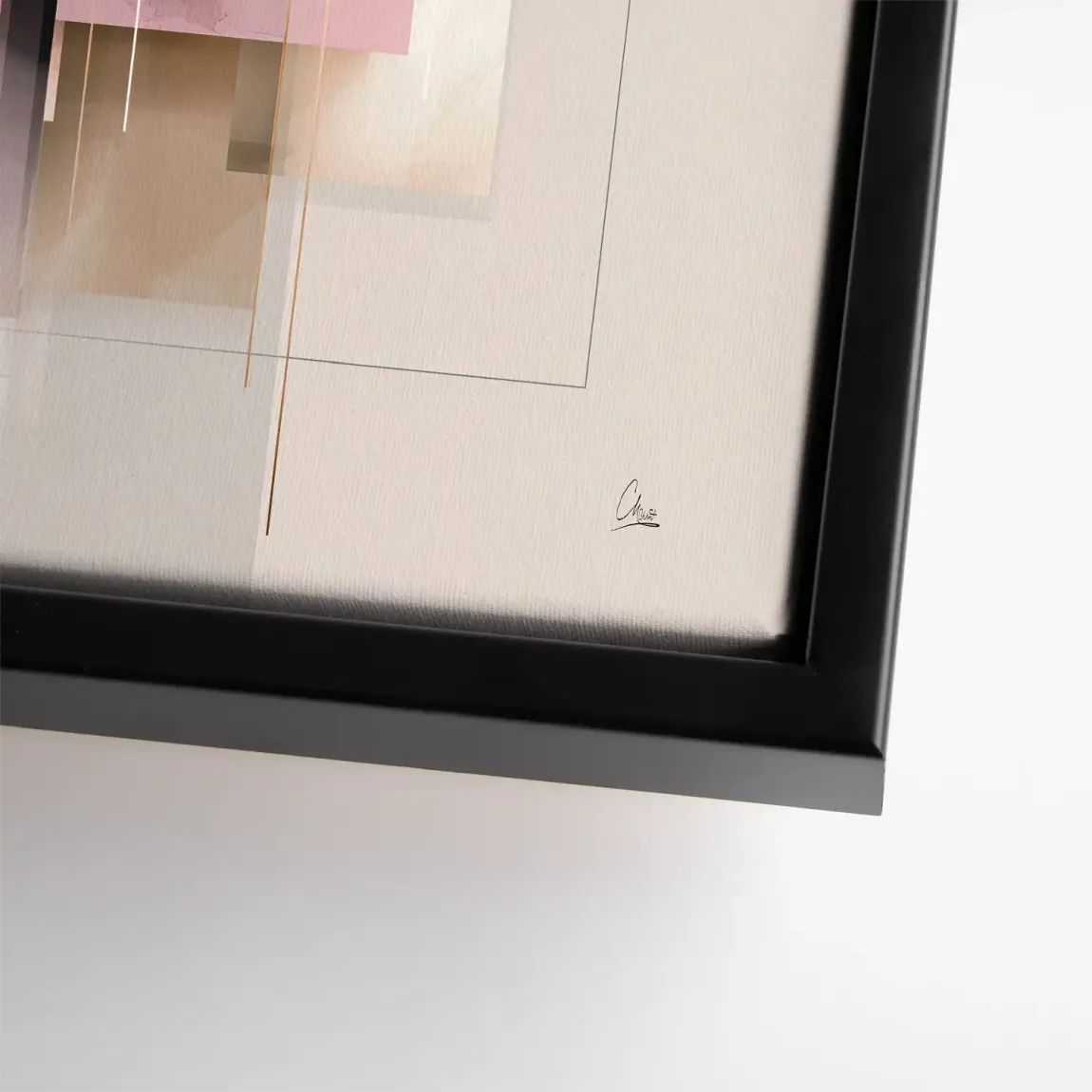 Soft Geometry Leinwand Bild