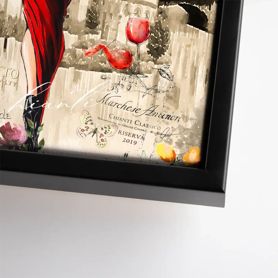 Dolce Vita Rosso Flair Leinwand Bild INGALERIE