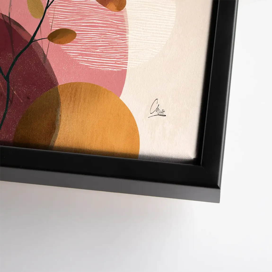 Golden Terra Harmony Leinwand Bild