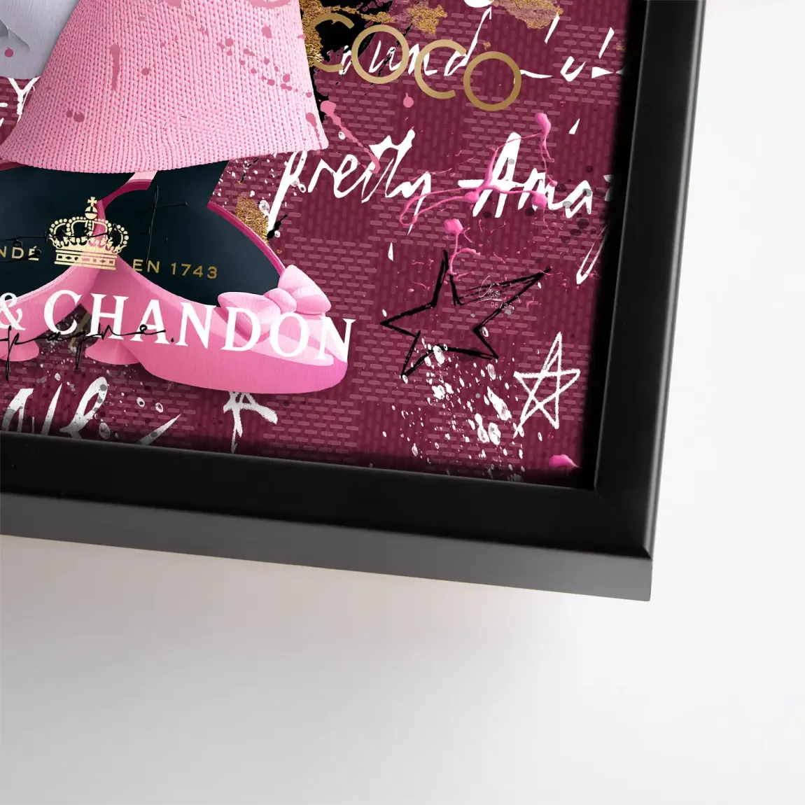 Minnie Maus Glam Chanel Leinwand Bild