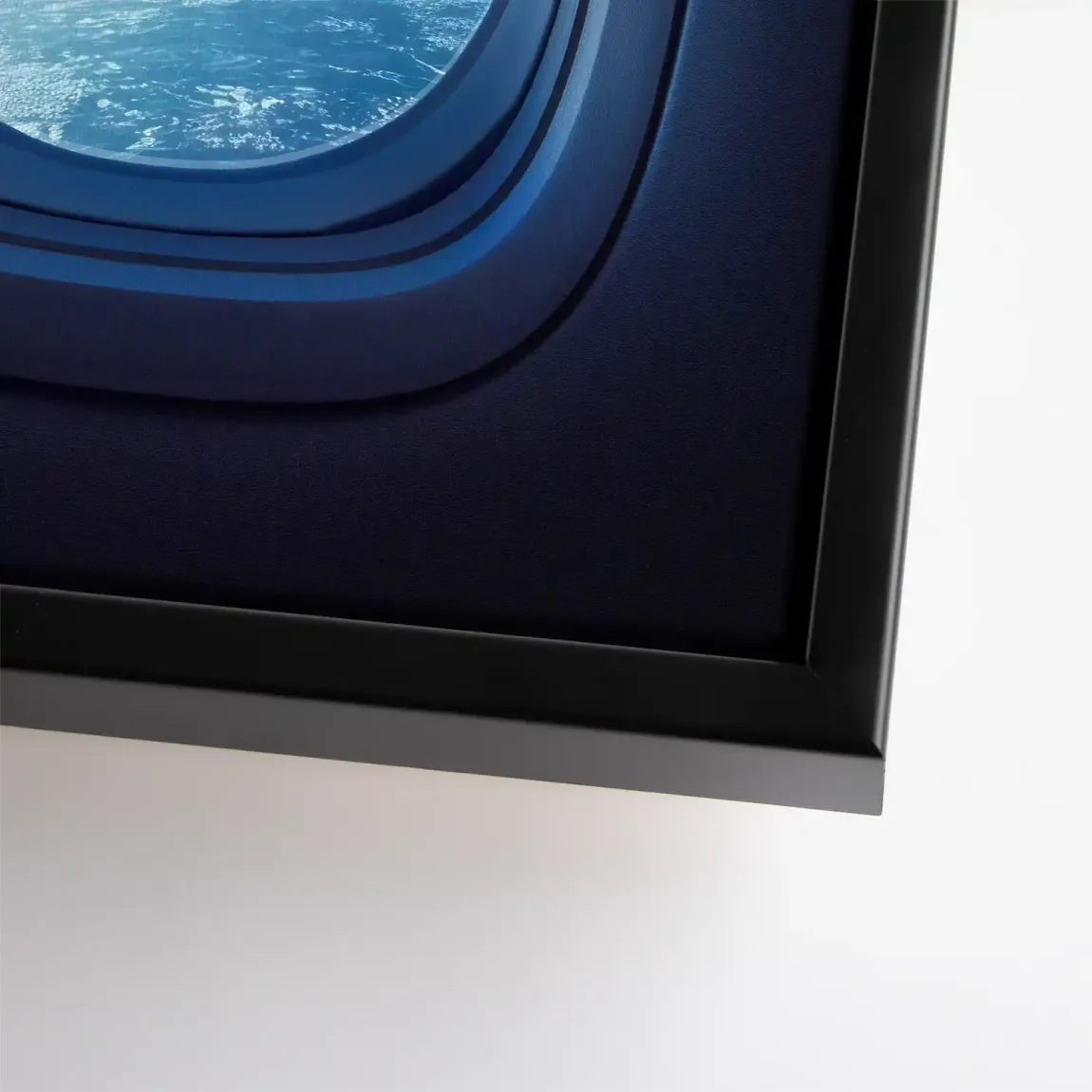 Flugzeugfenster Galaxie Leinwand Bild