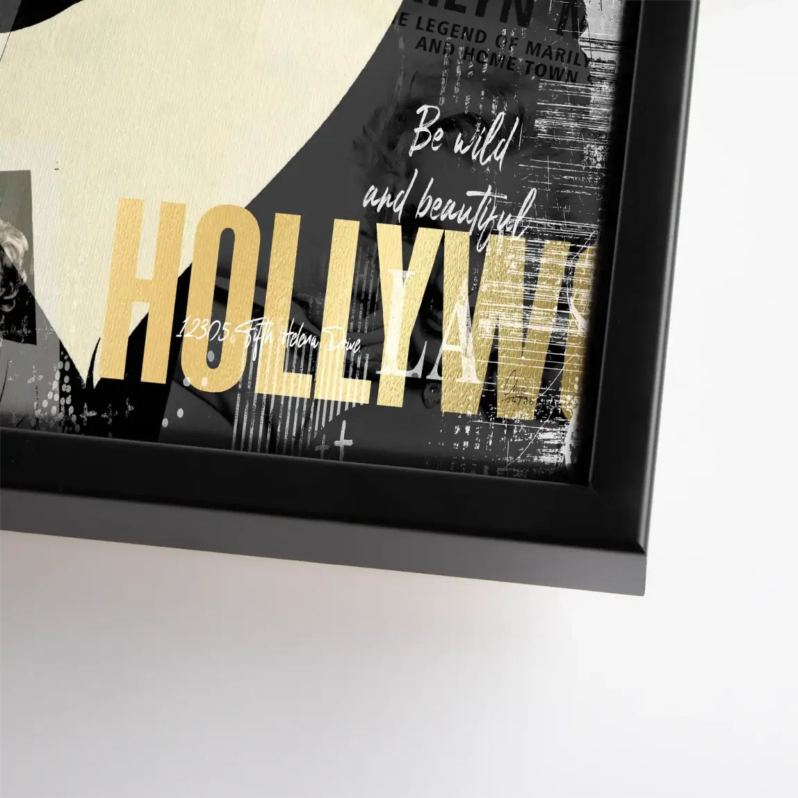Marilyn Monroe Glamour News Leinwand Bild