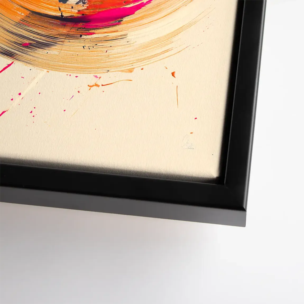 Bewegte Farbe Abstrakt Leinwand Bild