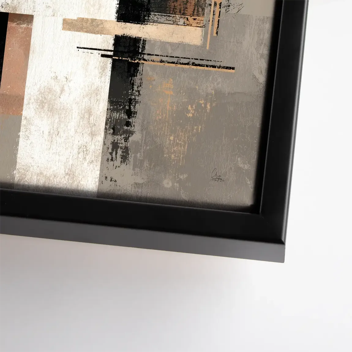 Goldene Geometrie Leinwand Bild