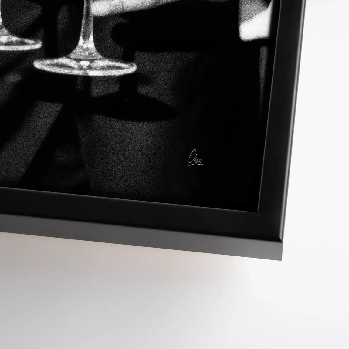 Gentleman Noire Leinwand Bild