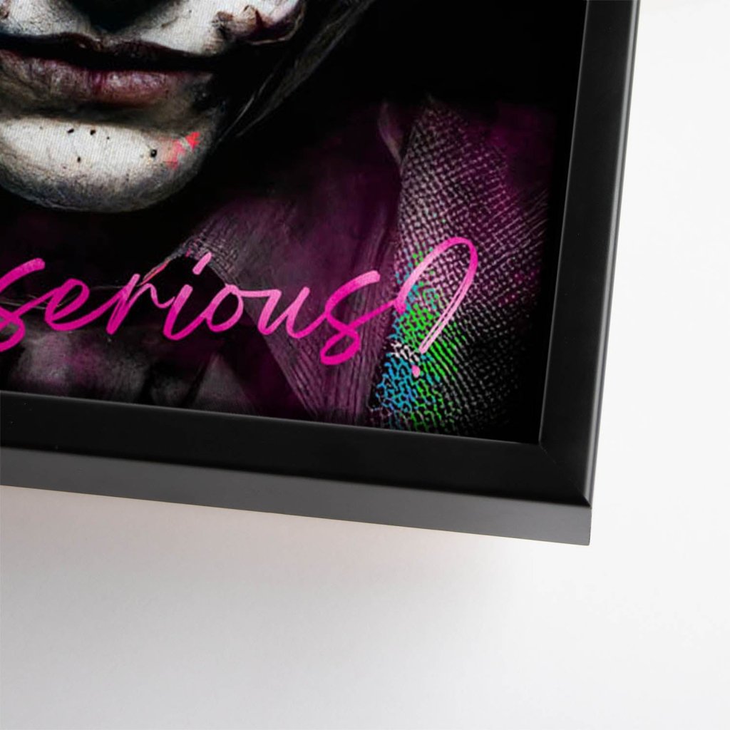 Joker Serious Style Leinwand Bild INGALERIE