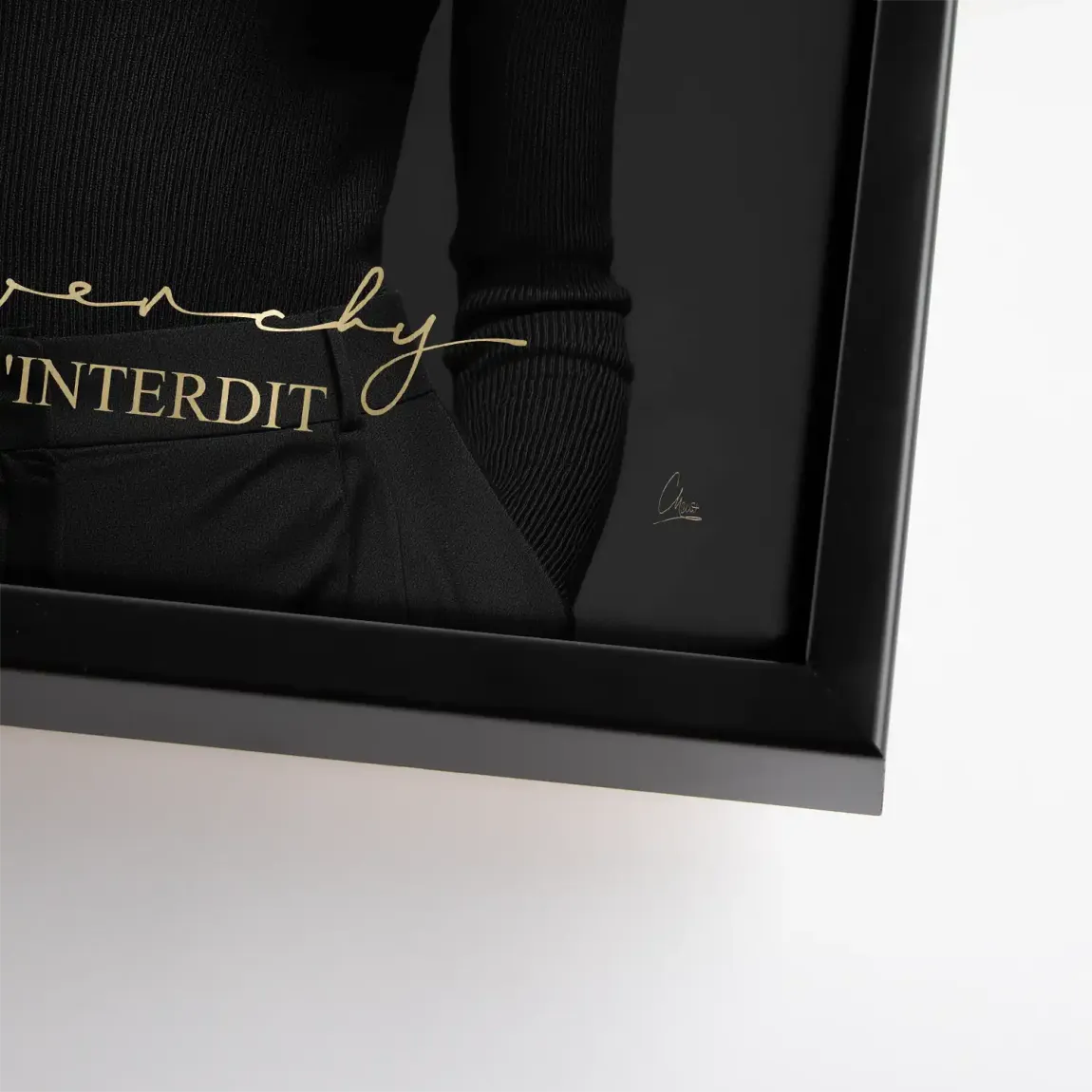 Audrey Givenchy Noir Leinwand Bild