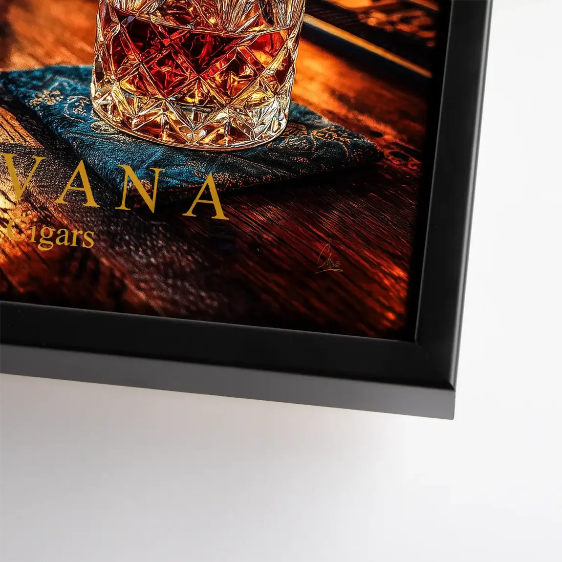 Havana Nights Whisky Leinwand Bild