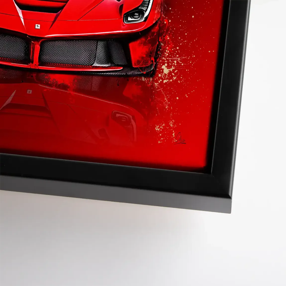 Red Prestige Ferrari Leinwand Bild