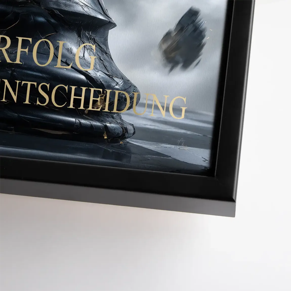 Schwarze Entscheidung Leinwand Bild