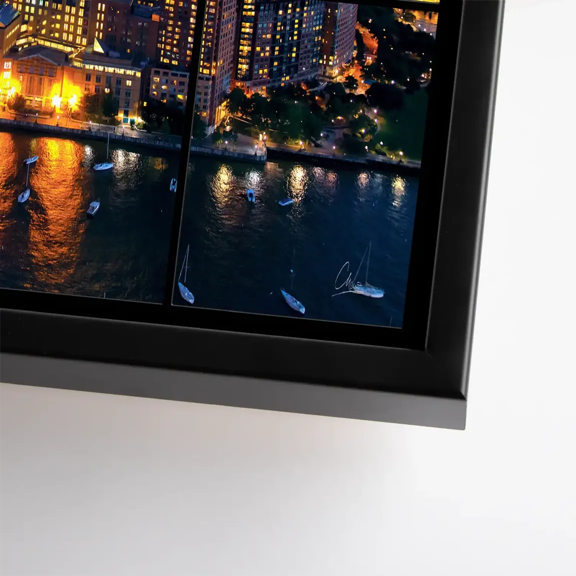 Skyline Lights New York Leinwand Bild