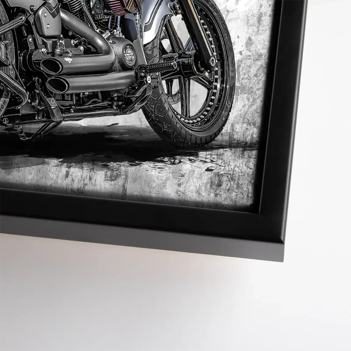 Harley Road Pop Art Leinwand Bild