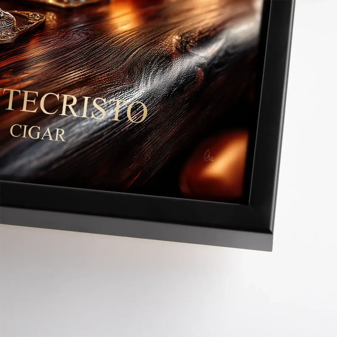 Amber Delight Cognac Leinwand Bild