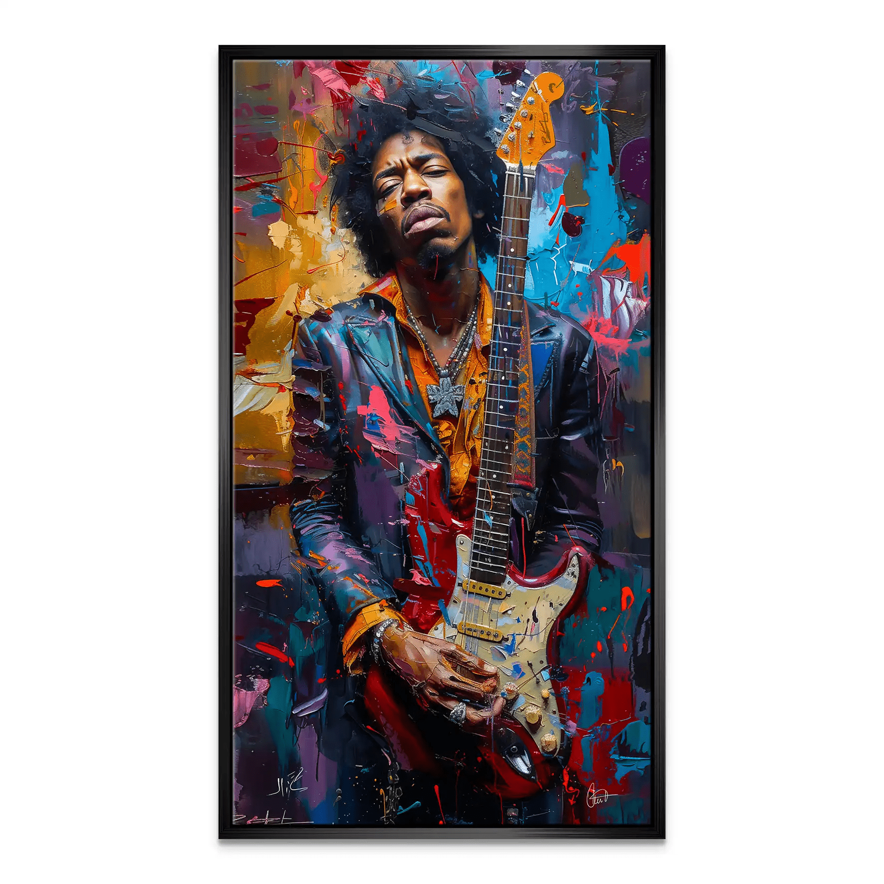 Jimi Abstrakt Color Leinwand Bild INGALERiE