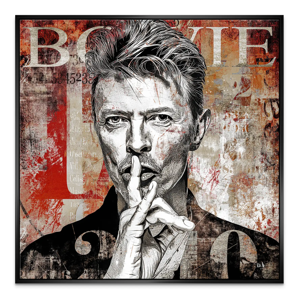 David Bowie Abstrakt Luxury Style Leinwand Bild INGALERIE