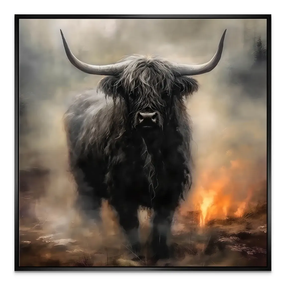 Highland Rind Leinwand Bild