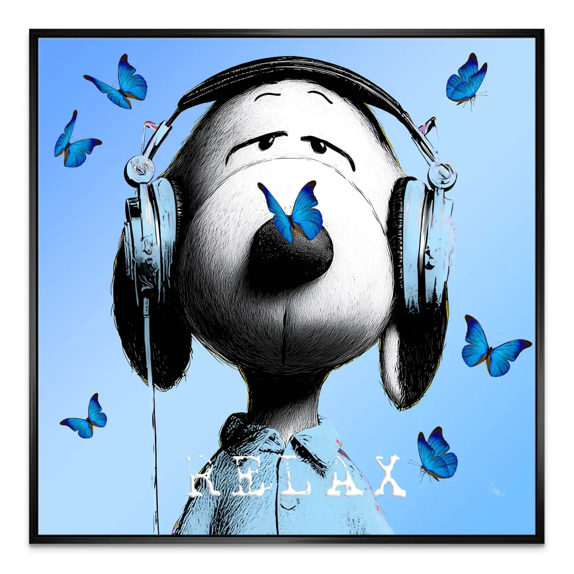 Snoopy Relax Leinwand Bild