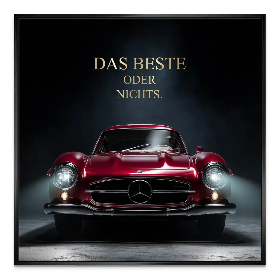 Red Legend Mercedes 300SL Leinwand Bild