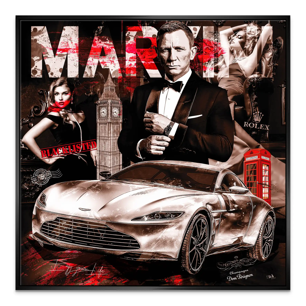 James Bond Modern Style Leinwand Bild INGALERIE