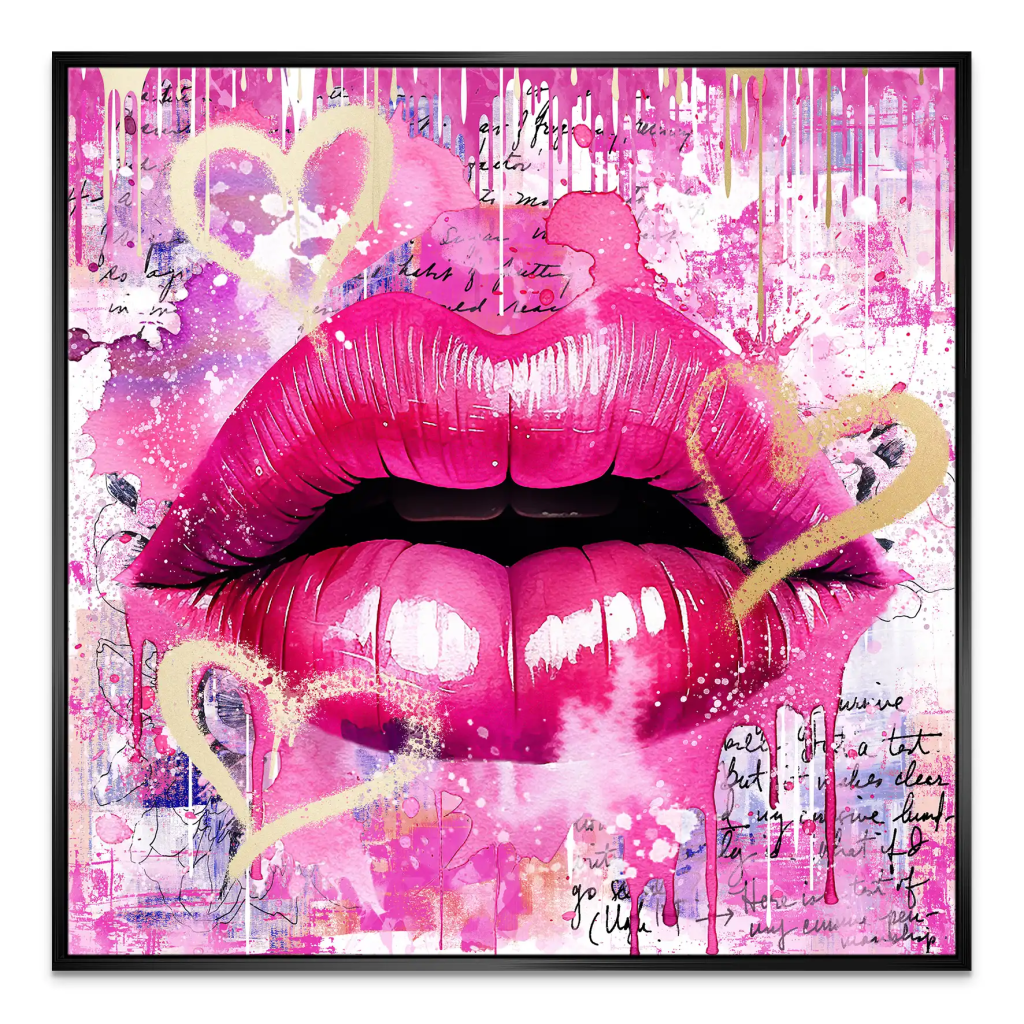 Sweet Lips Leinwand Bild INGALERIE