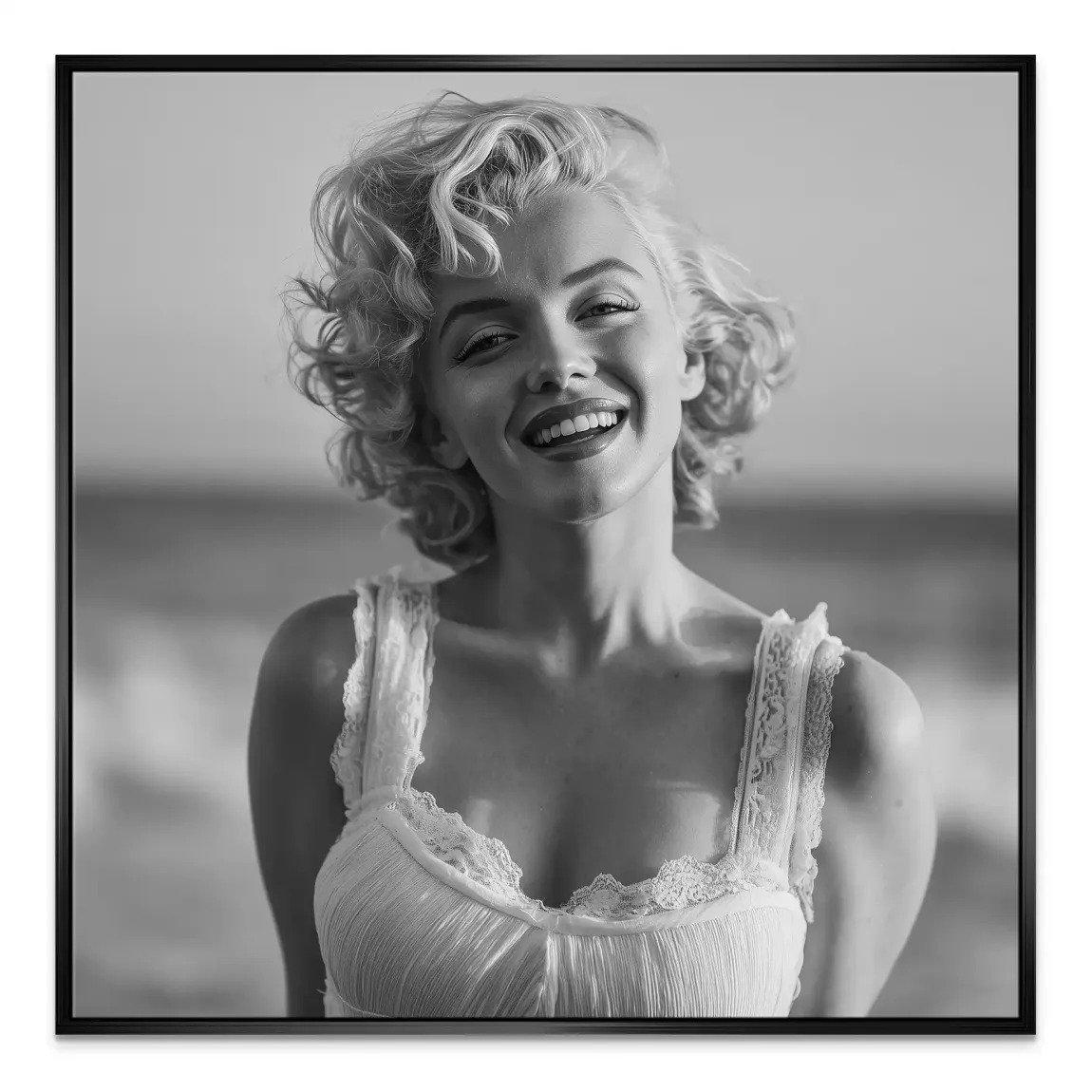 Marilyn Monroe Summer Beach Leinwand Bild