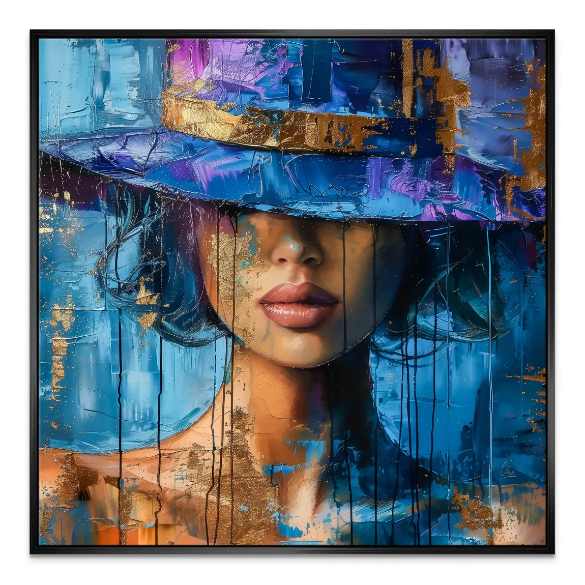 Blue Mystery Leinwand Bild