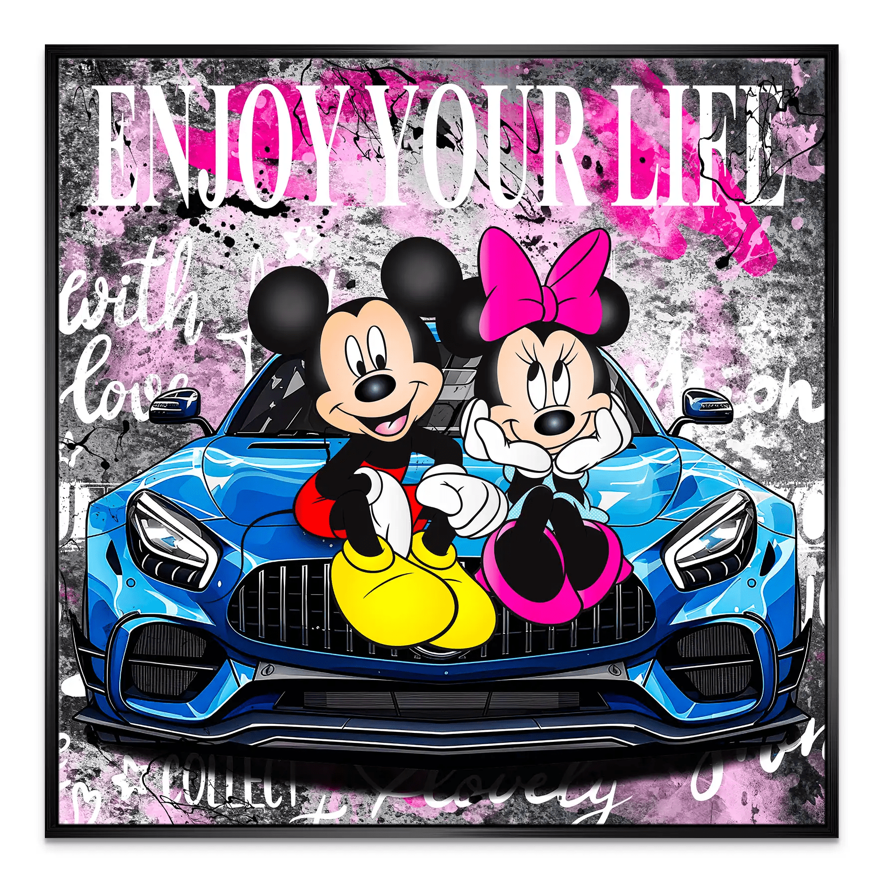 Micky & Minnie Enjoy Leinwand Bild INGALERIE
