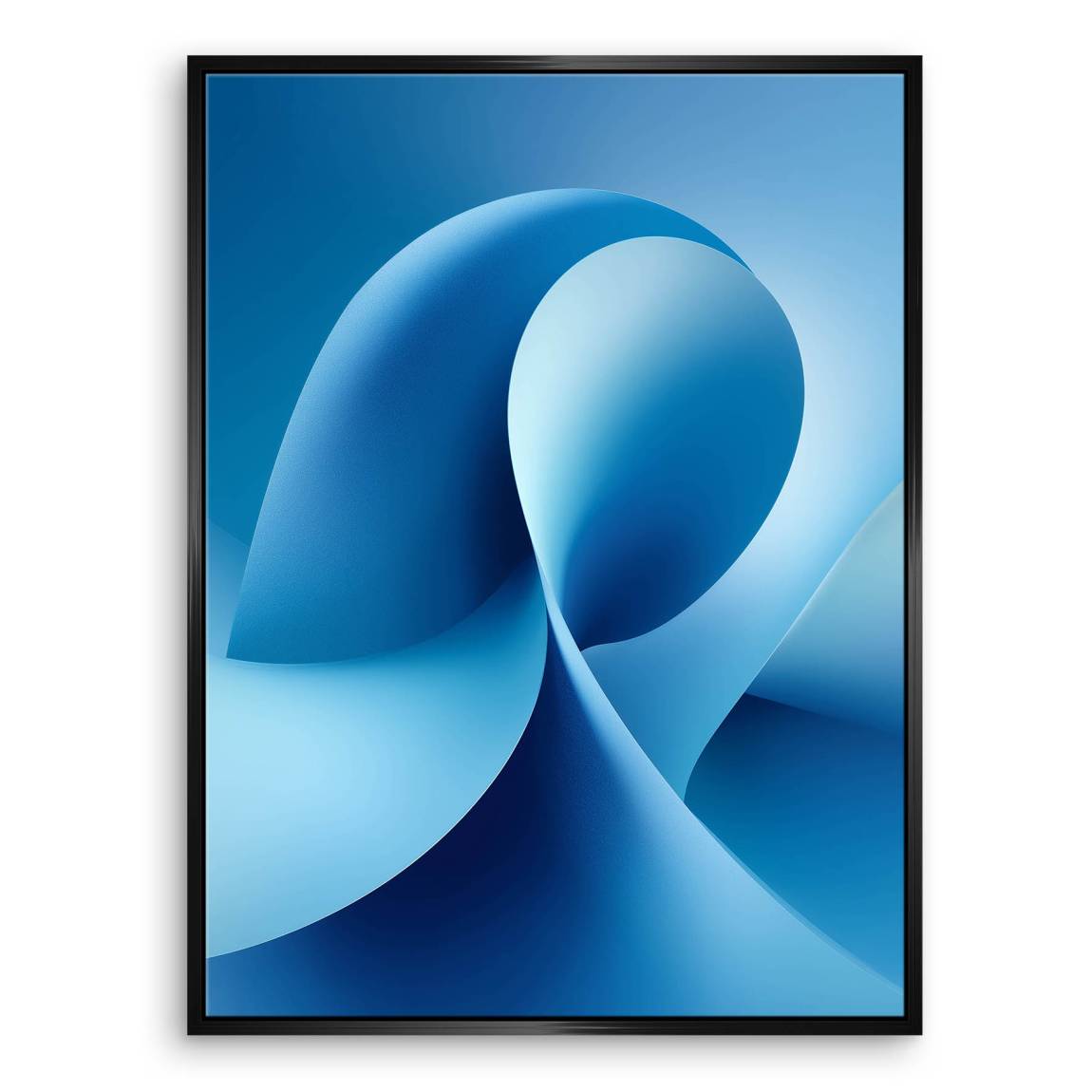 Blaue Welle Leinwand Bild