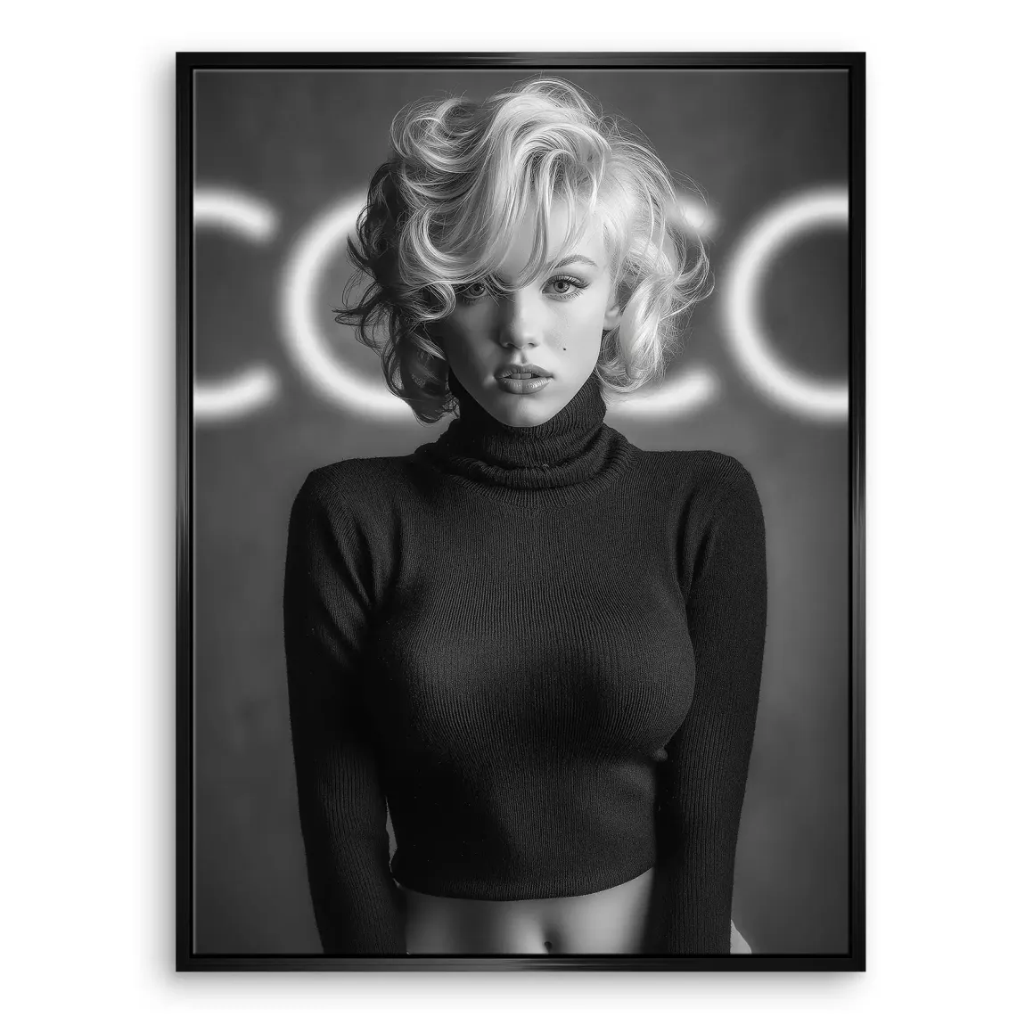 Marilyn Coco Glamour Leinwand Bild