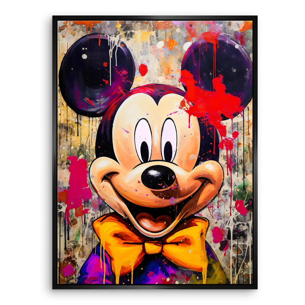 Micky Maus Abstrakt Style Leinwand Bild INGALERIE