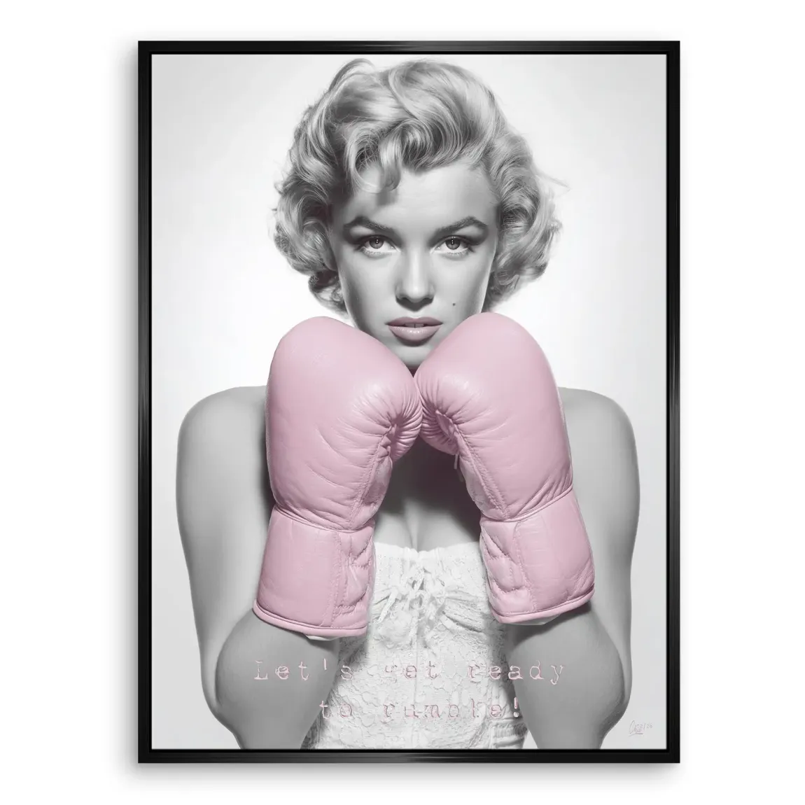 Boxing Marilyn Monroe Leinwand Bild
