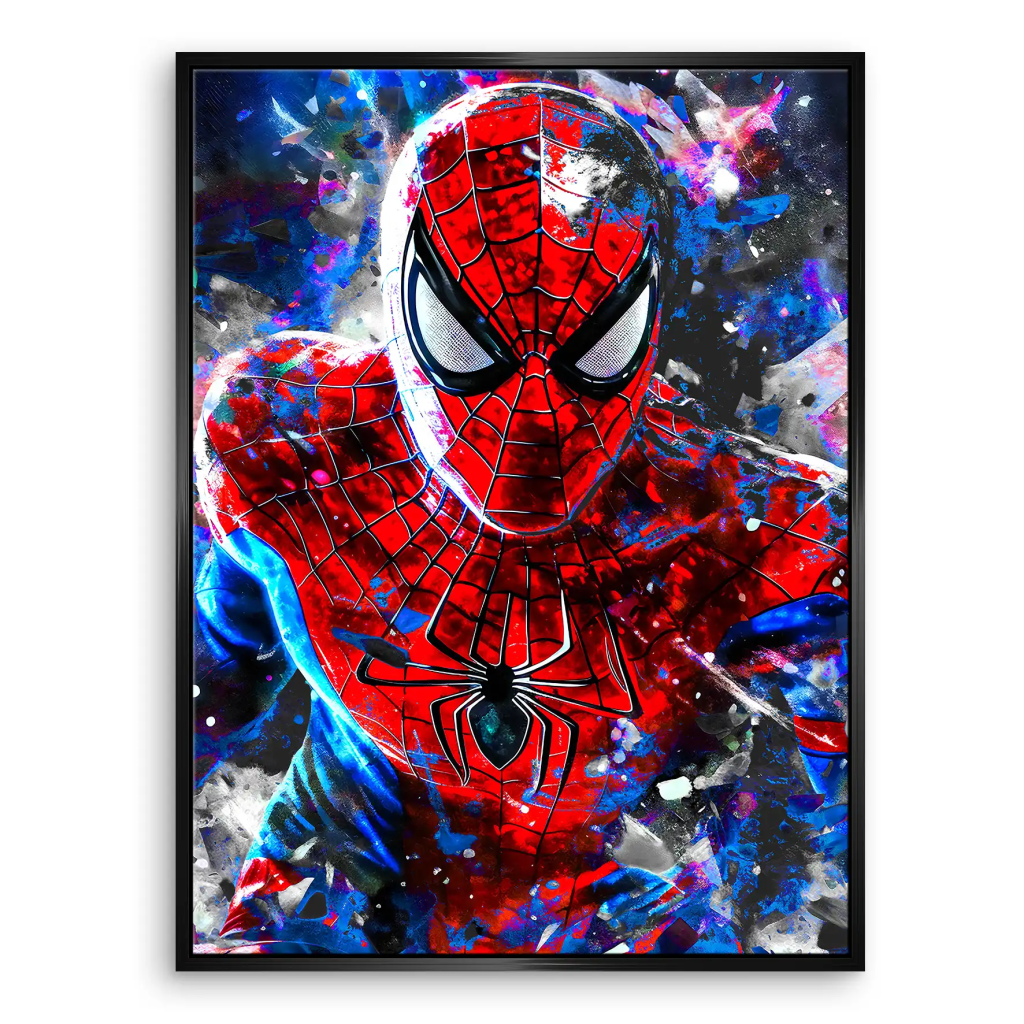 Spiderman Abstrakt Style Leinwand Bild INGALERIE