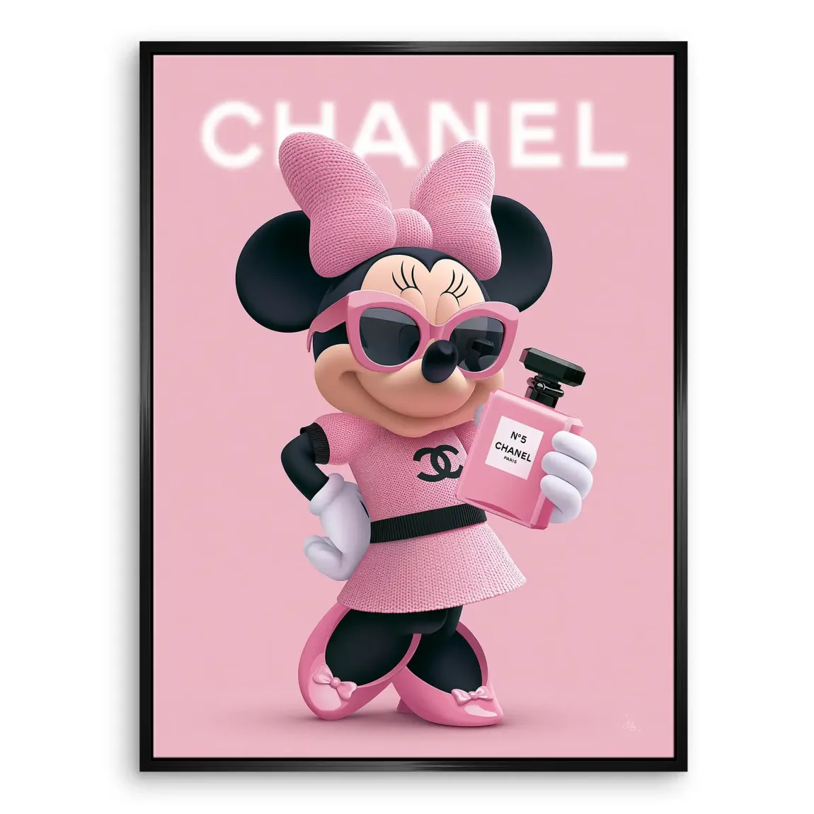 Minnie Rosé Chic Leinwand Bild