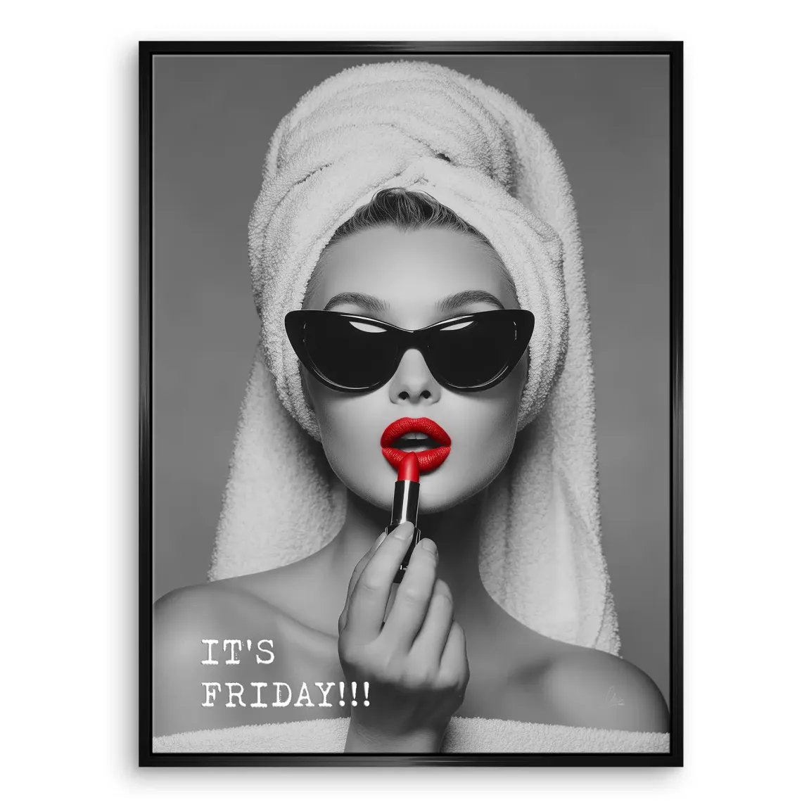 Friday Lipstick Leinwand Bild