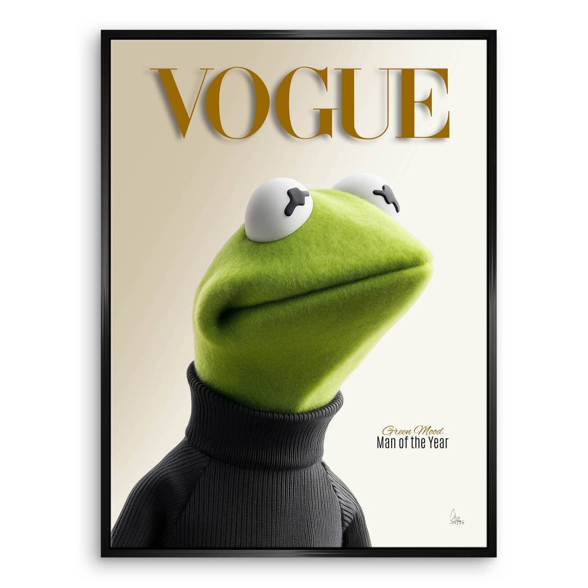 Kermit Couture Leinwand Bild