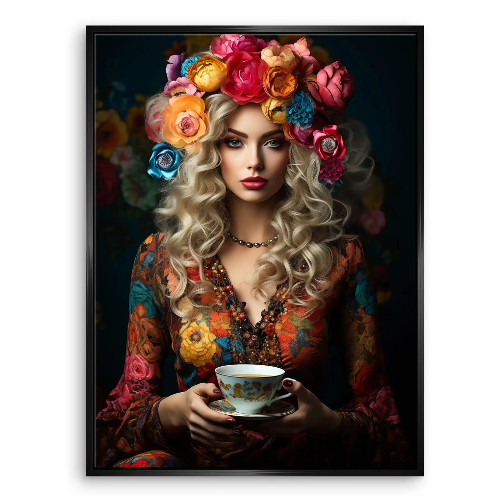 Beauty Bohemian Flower Leinwand Bild INGALERIE