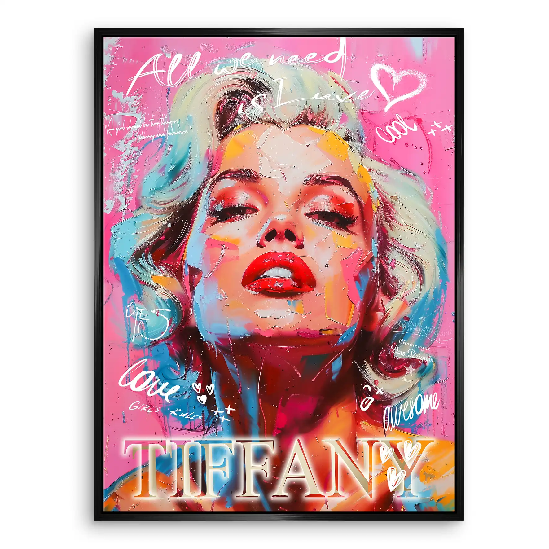 Marilyn Tiffany Leinwand Bild INGALERIE