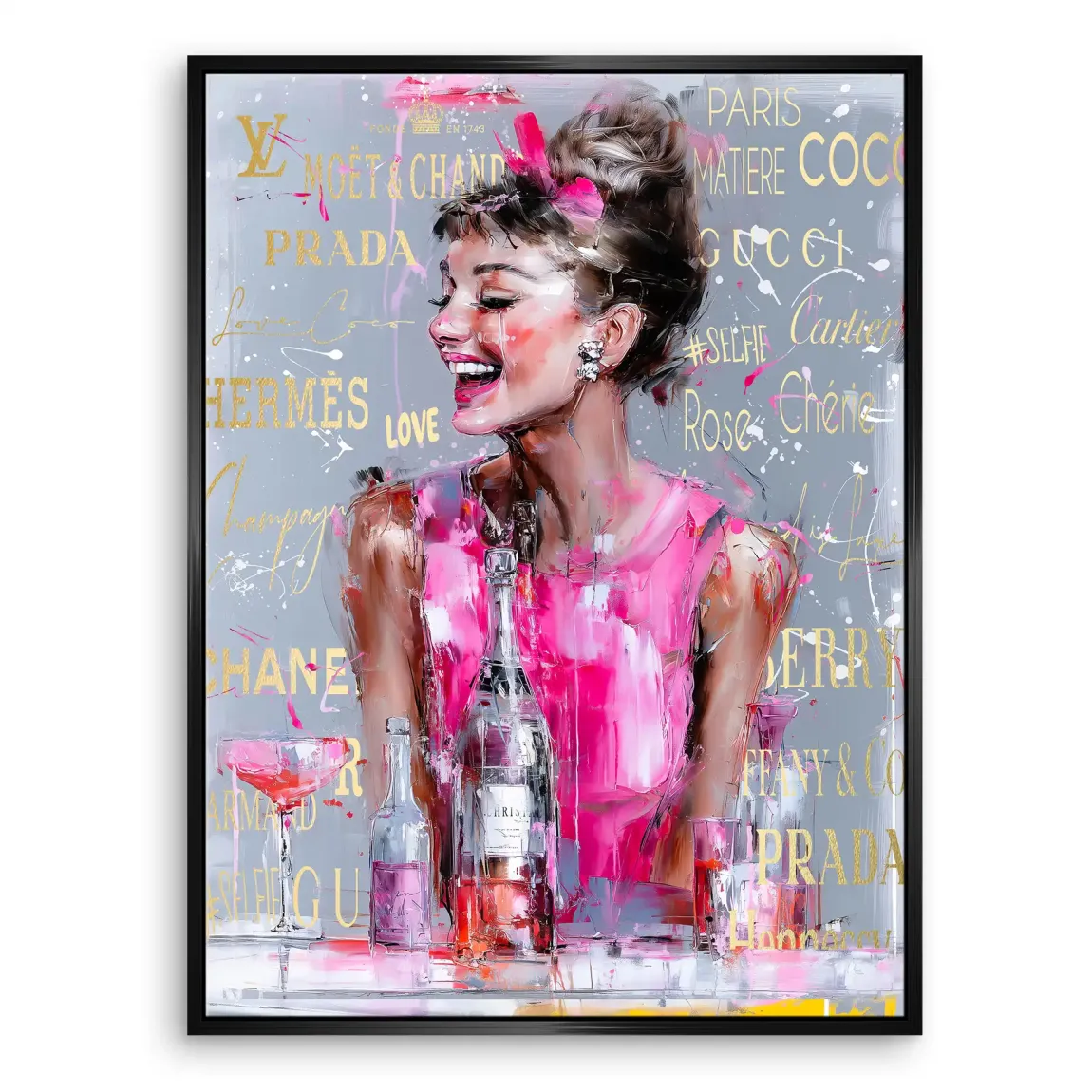 Audrey Pop Couture Leinwand Bild