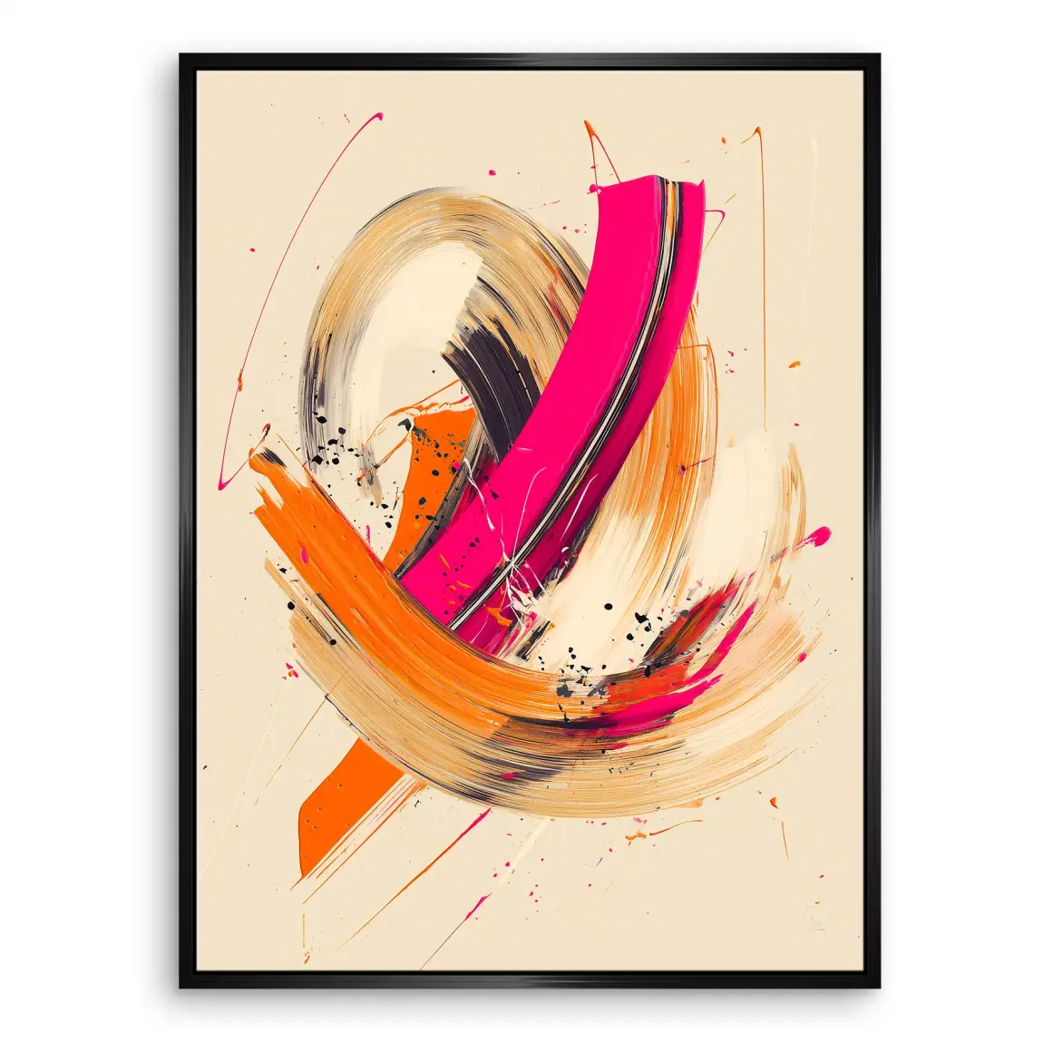 Bewegte Farbe Abstrakt Leinwand Bild